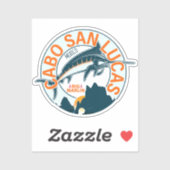 Cabo San Lucas Nautische Gevist Zeilvis Vintage Sticker (Vel)