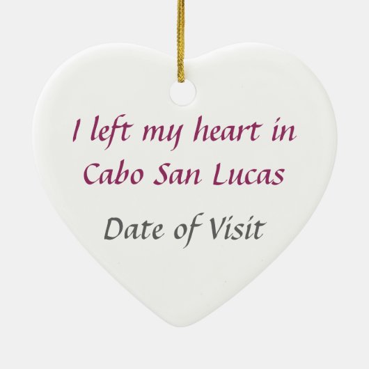 Cabo San Lucas Ornament (Achterkant)