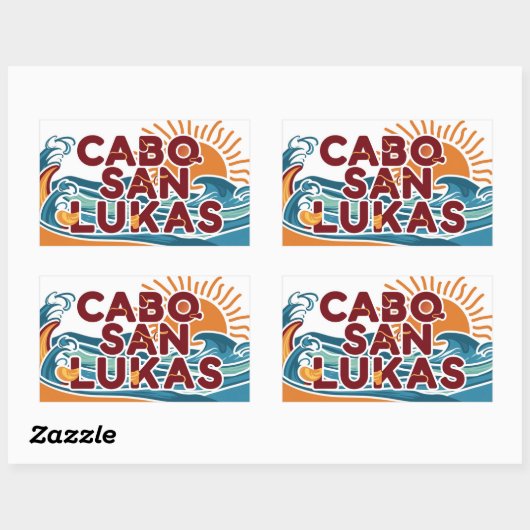 Cabo San Lucas Rechthoekige Sticker (Vel)
