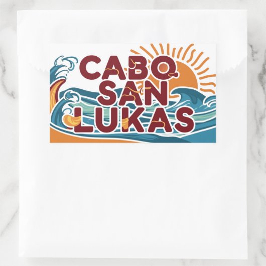 Cabo San Lucas Rechthoekige Sticker (Tas)