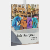 Cabo San Lucas Sign Glas Ornament (Voorkant Rechts)