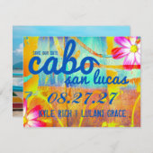 CABO SAN LUCAS Sparen de Bestemming van de Datum Save The Date (Voorkant / Achterkant)