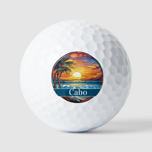 Cabo San Lucas strandvakantie Golfballen (Voorkant)