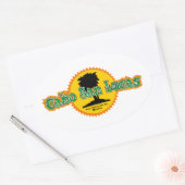 Cabo San Lucas Sun Ovale Sticker (Envelop)