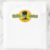 Cabo San Lucas Sun Ovale Sticker (Tas)