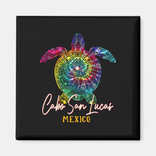 Cabo San Lucas Tie Dye Zee Turtle Matching Family Magneet