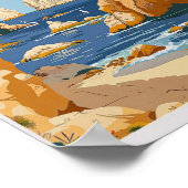 Cabo San Lucas Travel Print, Mexico Wall Art Poster (Hoek)