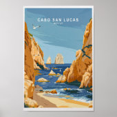 Cabo San Lucas Travel Print, Mexico Wall Art Poster (Voorkant)