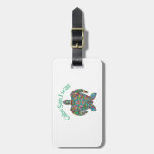 Cabo San Lucas Tribal Turtle Bagagelabel (Voorkant verticaal)