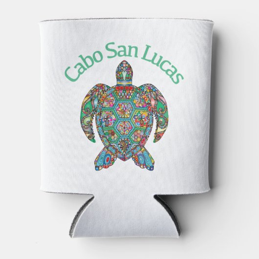 Cabo San Lucas Tribal Turtle Blikjeskoeler (Voorkant)