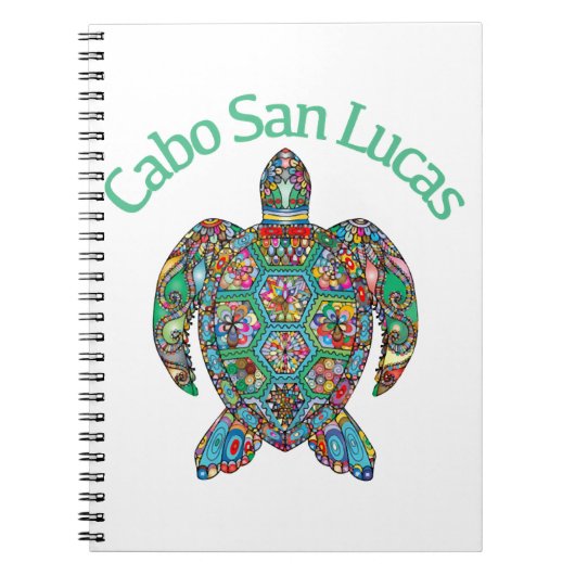 Cabo San Lucas Tribal Turtle Notitieboek (Voorkant)