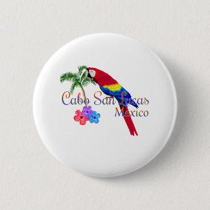 Cabo San Lucas Tropisch Strand Ronde Button 5,7 Cm