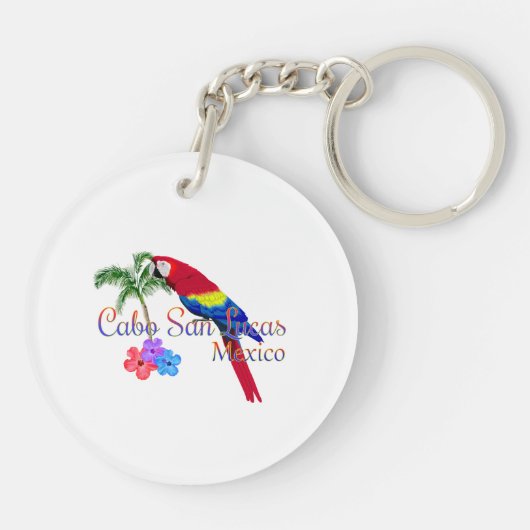 Cabo San Lucas tropisch strand Sleutelhanger (Achterkant)