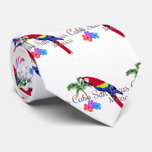 Cabo San Lucas tropisch strand Stropdas (Opgerold)