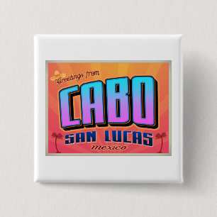 CABO SAN LUCAS VIERKANTE BUTTON 5,1 CM