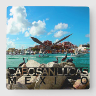 Cabo San Lucas Vierkante Klok