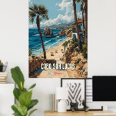 Cabo San Lucas Vintage Reizen Poster (Thuiskantoor)
