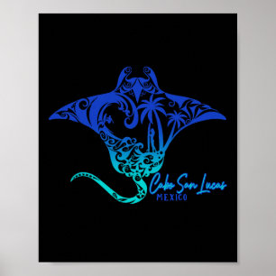 Cabo San Lucas Zee Stingray Mexico Matching Family Poster