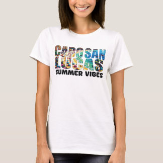 Cabo San Lucas Zonneschijn en Golven Vakantie T-shirt