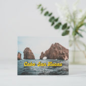 Cabo Save the Date Postcard Mexico Wedding Briefkaart (Staand voorkant)