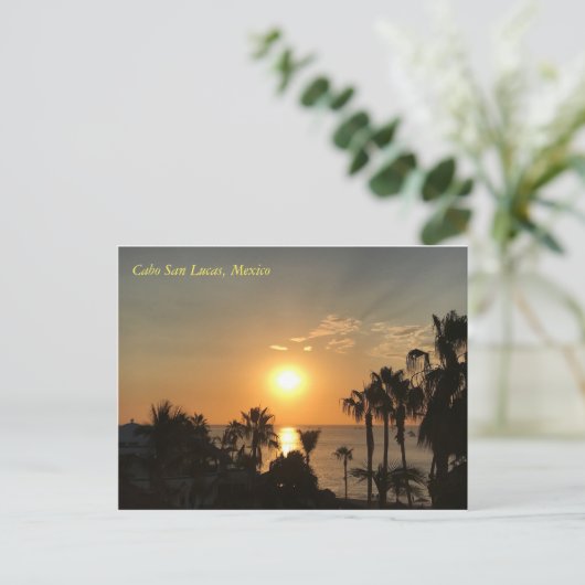 Cabo Sunrise Briefkaart (Staand voorkant)