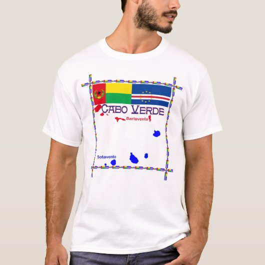Cabo Verde Barlavento Sotavento T-shirt (Voorkant)