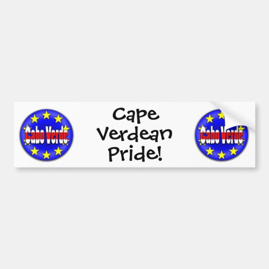 Cabo Verde! Bumpersticker (Voorkant)