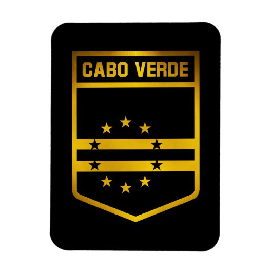 Cabo Verde Emblem Magneet (Verticaal)