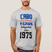 Cabo Verde Flag Independence Celebration T-shirt (Voorkant)