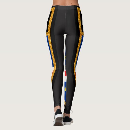 Cabo Verde Flag Leggings (Achterkant)