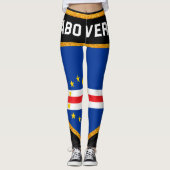 Cabo Verde Flag Leggings (Voorkant)