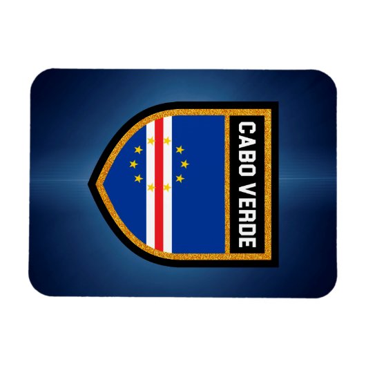 Cabo Verde Flag Magneet (Horizontaal)