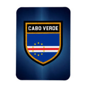 Cabo Verde Flag Magneet (Verticaal)