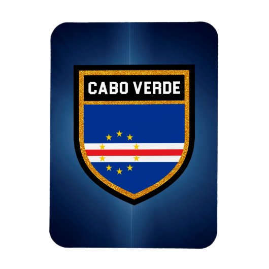Cabo Verde Flag Magneet (Verticaal)
