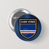 Cabo Verde Flag Ronde Button 5,7 Cm (Voorkant /achterkant)