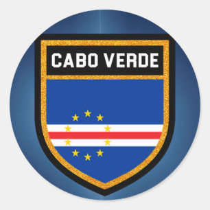 Cabo Verde Flag Ronde Sticker