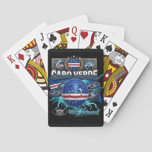 Cabo Verde-GBall01 Pokerkaarten (Achterkant)
