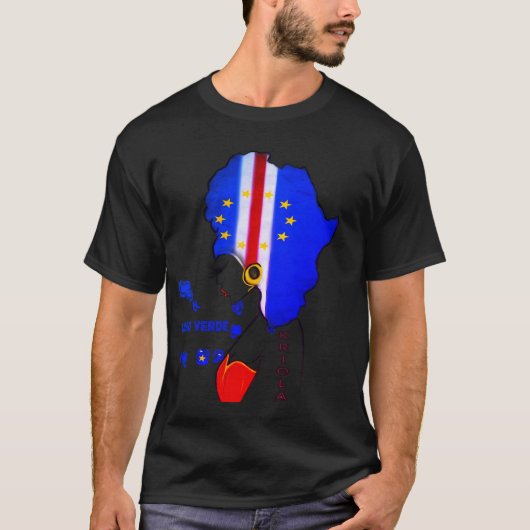 Cabo Verde Kriola Graphic Tshirt (Voorkant)