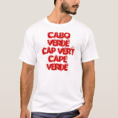 CABO VERDE PET VERT KAAPVERDIË T-SHIRT (Voorkant)