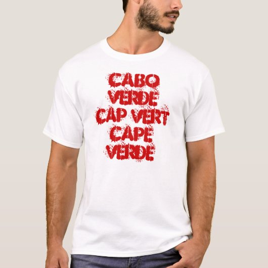 CABO VERDE PET VERT KAAPVERDIË T-SHIRT (Voorkant)
