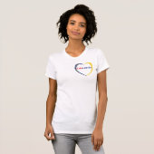 Cabo Verde Sterren Hart T-shirt (Voorkant volledig)