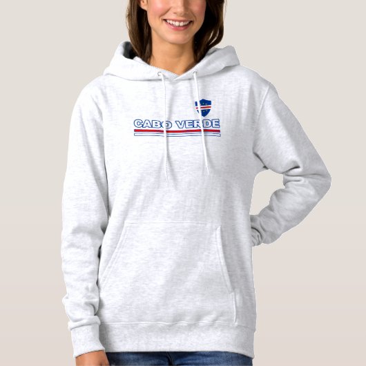 Cabo Verde Stripe Shield Hoodie (Voorkant)