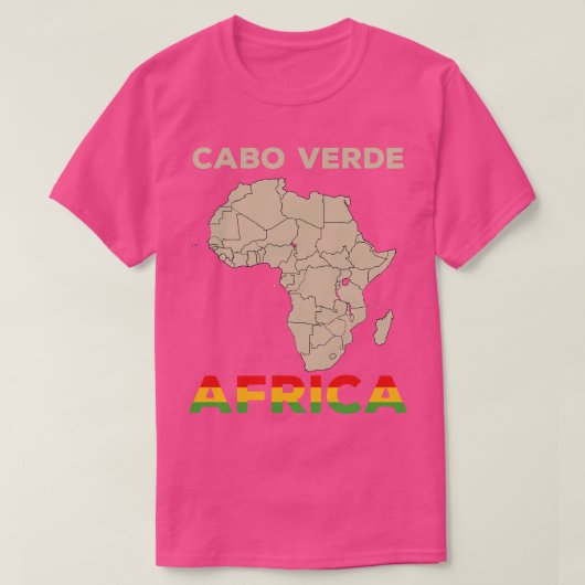 Cabo Verdeafrica T-shirt (Design voorkant)