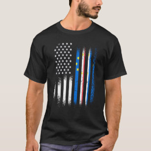 Cabo Verdean American Patriot Groot Land USA T-shirt