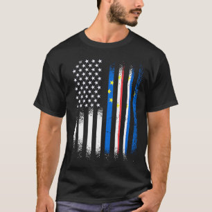 Cabo Verdean American Patriot Groot Land USA T-shirt
