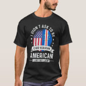 Cabo Verdean American Patriot Grown  Humor Flag T-shirt (Voorkant)