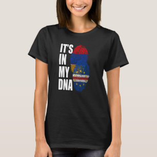 Cabo Verdean en Armeense Mix DNA-vlag erfgoed T-shirt