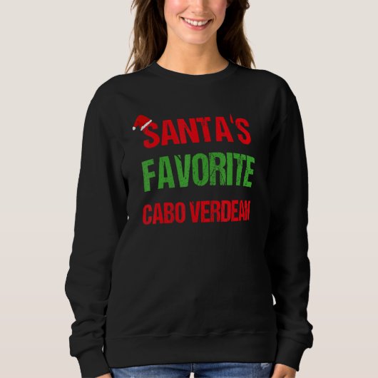 Cabo Verdean Funny Cabo Verde Pajama Kerstmis Trui (Voorkant)