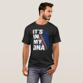 Cabo Verdean Het zit in mijn vingerafdruk van DNA- T-shirt (Voorkant volledig)