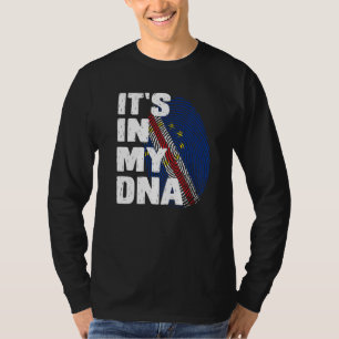 Cabo Verdean Het zit in mijn vingerafdruk van DNA- T-shirt